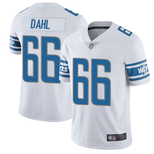 Detroit Lions Limited White Men Joe Dahl Road Jersey NFL Football #66 Vapor Untouchable